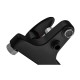 Змішувач для ванни Plamix CEZAR-009 EURO SET Matte black, зі шлангом, лійкою та кронштейном (PM0693