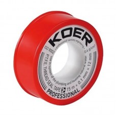 ФУМ стрічка для води Koer ST-01 15M * 0.1mm * 12mm (KR0119)