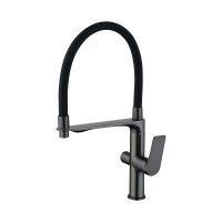 Змішувач для кухні Mixxus Premium DERBY 021 (NUT) GRAPHITE REFL.BLACK з виходом для питної води  (M