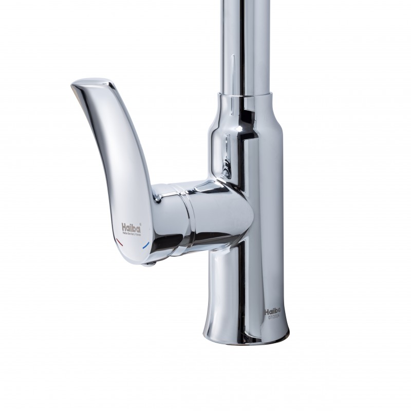 Змішувач для кухні Haiba Bolero 014 з висувною лійкою (HB9591)