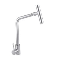 Смеситель для кухни Haiba SUS 017 с поворотным аэратором (HB3897)