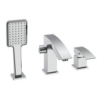 Смеситель на борт ванны Koer KB-43007-01 на 3 отверстия (Цвет хром) (KR3452)