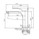 Змішувач для умивальника Koer KB-10010-01 (Колір хром) (KR3478)
