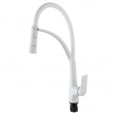 Змішувач для кухні Plamix Lucas-017 SET White REFL.White з підведенням (PM0716)