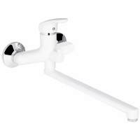 Смеситель для ванны Plamix Afina-006 EURO White (без шланга и лейки) (PM0687)