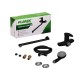Змішувач для ванни Plamix CEZAR-006 EURO SET Matte black, зі шлангом, лійкою та кронштейном (PM0690