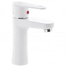 Змішувач для умивальника Plamix Vega-001 White (без підведення) (PM0685)