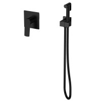 Смеситель для гигиенического душа Mixxus Premium MONE 002 INNER Black встраиваемый с лейкой (MI6779