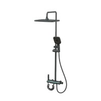 Душевая колонна Champion PBL-009-J Graphite со смесителем с кнопочным переключателем, 4 режима (CH6