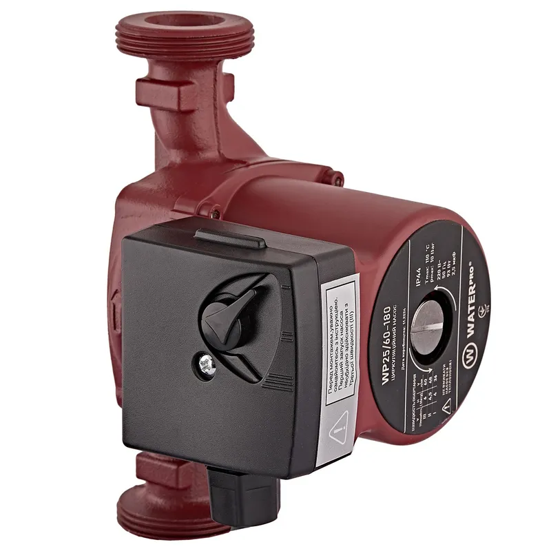 Насос циркуляційний Waterpro WP25/60-180 з кабелем, без гайок (WP3340)