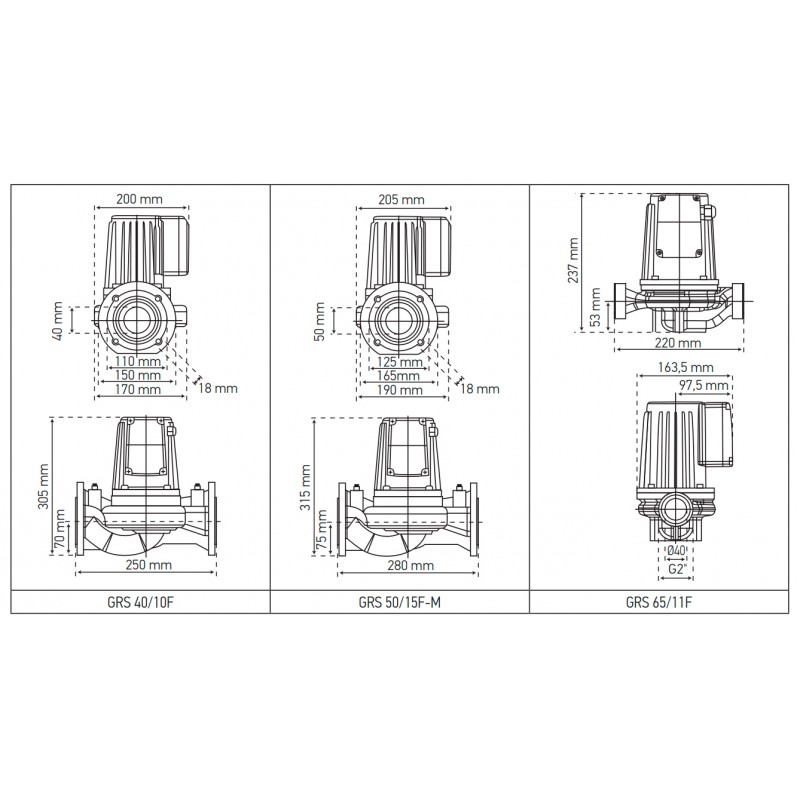 Насос циркуляційний фланцевий Koer GRS 65/11F (KP2771)