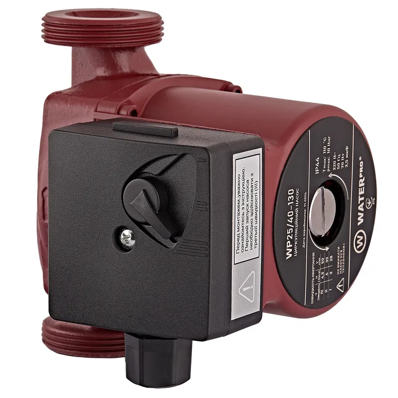 Насос циркуляційний Waterpro WP25/40-130 з кабелем, без гайок (WP3337)