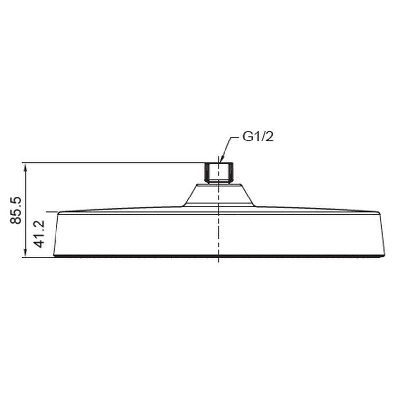 Лійка для душу стельова Koer KP-0403-05-OH 300мм (KR4994)