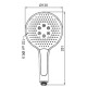 Лійка для душу Koer KP-0401-05 (3 функції) (KR4981)
