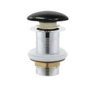 Донный клапан для раковины Mixxus POP-UP-09 BLACK 1 1/4'' автомат СLICK-СLACK без перелива (AC3568)